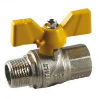 Кран шаровый газовый ВН 3/4" бабочка TIM